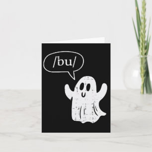 Halloween Speech Therapy Ghost Bu Boo Slp Costume Card