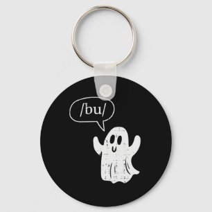 Halloween Speech Therapy Ghost Bu Boo Slp Costume Keychain