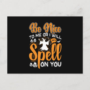 Halloween Spell On You Birthday Postcard