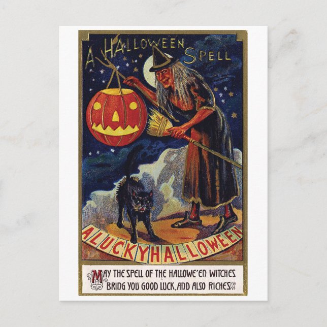 Halloween spell postcard (Front)