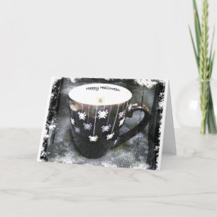 Halloween Spider Cup Greeting Card