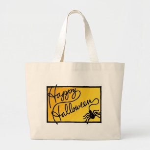 Halloween Spider Decoration Large Tote Bag