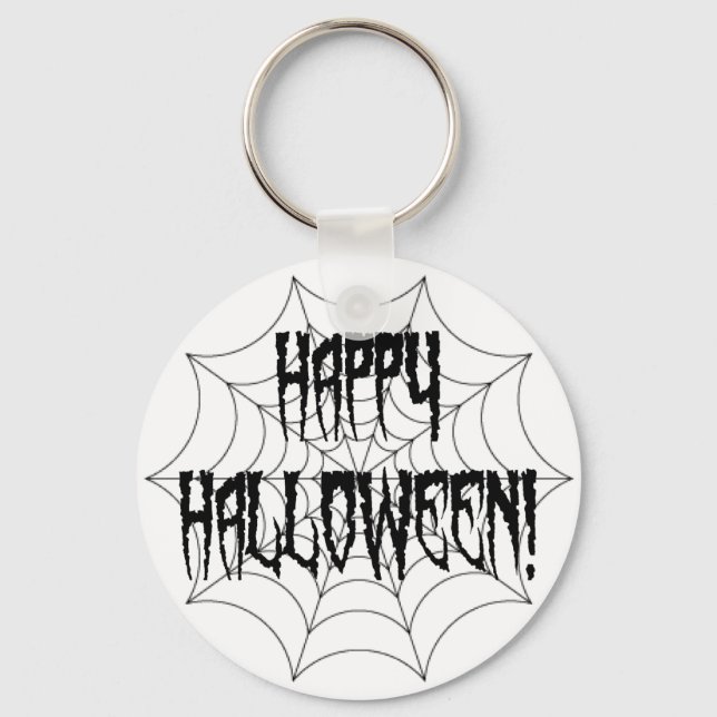 Halloween Spider Fingers and Web Keychain (Front)