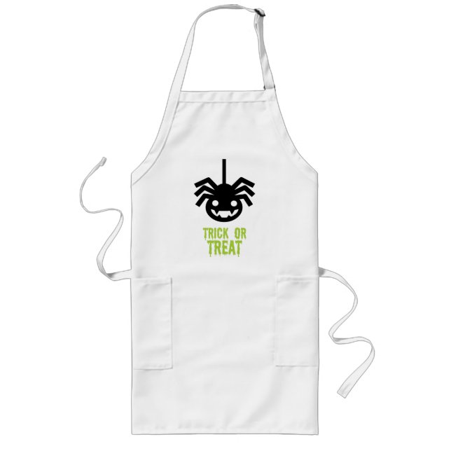 Halloween Spider Long Apron (Front)