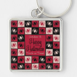 Halloween spider mosaic keychain