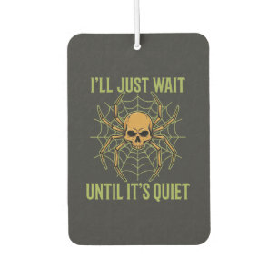 Halloween Spider Skull Quiet Air Freshener