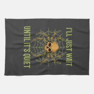 Halloween Spider Skull Quiet Kitchen Towel