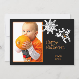 Halloween Spider & Spider Web Photo Frame or Card