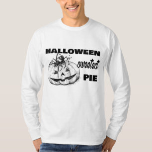 Halloween Spider Thinking Of Pumpkin Pie T-Shirt