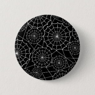halloween spider web 2 inch round button