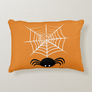 Halloween Spider Web Accent Pillow