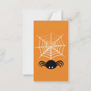 Halloween Spider Web Advice Card