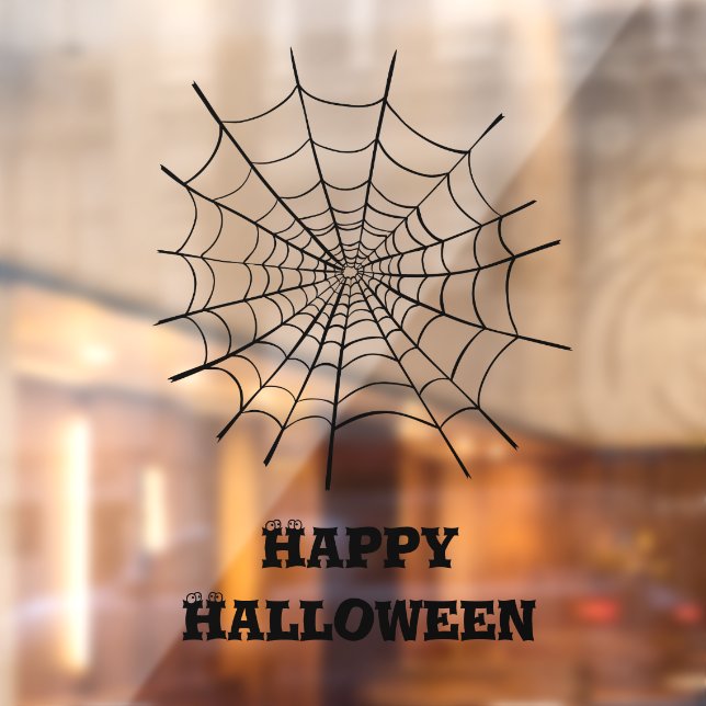 Halloween Spider Web and Eyeballs Window Cling (Sheet 2)