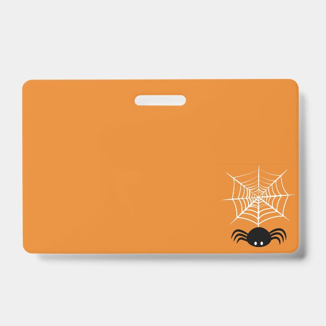 Halloween Spider Web Badge (Front)
