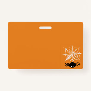 Halloween Spider Web Badge