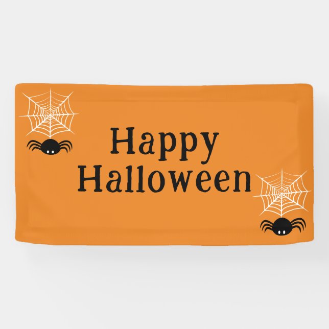 Halloween Spider Web  Banner (Horizontal)