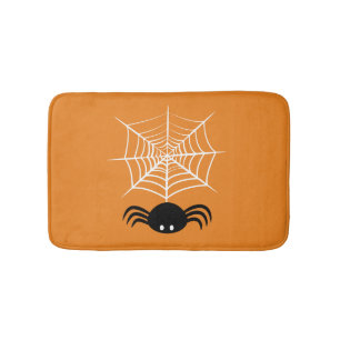 Halloween Spider Web  Bath Mat