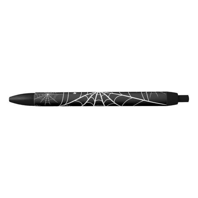 Halloween Spider Web Black Ink Pen (Front)