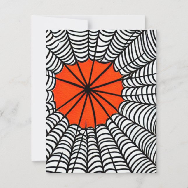 Halloween Spider Web Card (Front)