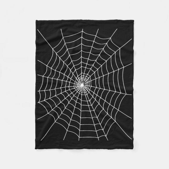 Halloween Spider Web Costume  Fleece Blanket (Front)