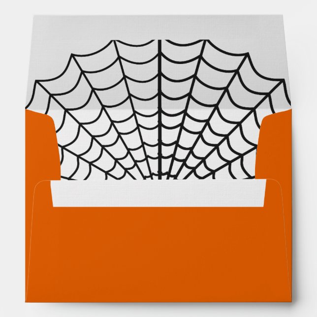 Halloween Spider Web Envelope (Back (Bottom))
