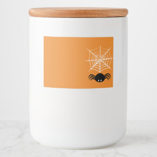 Halloween Spider Web Food Label