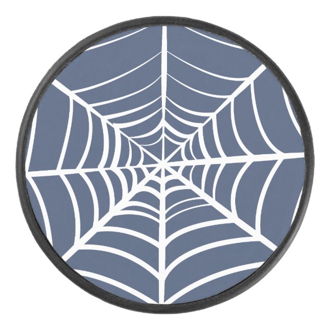 Halloween Spider Web  Hockey Puck (Front)