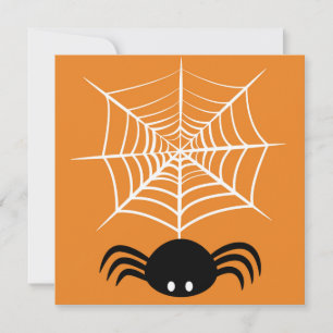 Halloween Spider Web Invitation