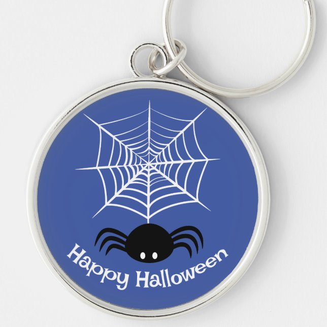 Halloween Spider Web  Keychain (Front)