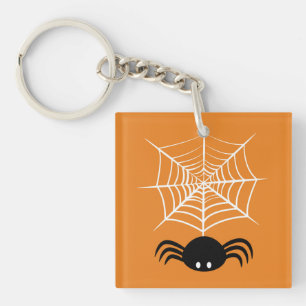 Halloween Spider Web Keychain