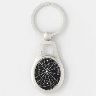 Halloween Spider Web Keychain