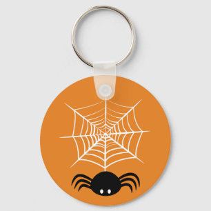 Halloween Spider Web Keychain