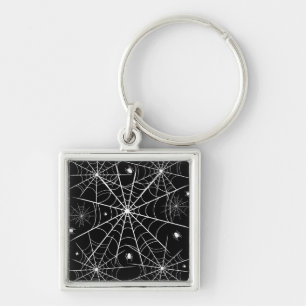 Halloween Spider Web Keychain