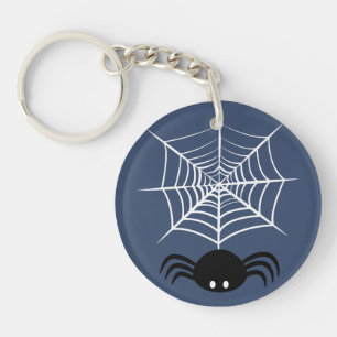 Halloween Spider Web Keychain