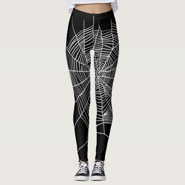 Halloween Spider Web Leggings (Devant)