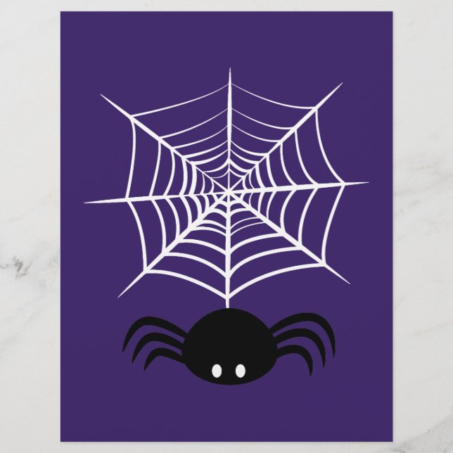 Halloween Spider Web  Letterhead (Front)