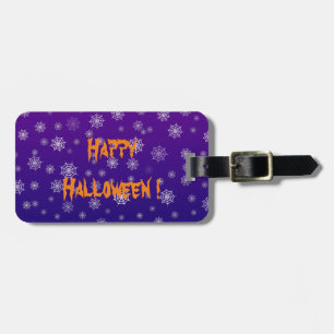 Halloween Spider Web Luggage Tag