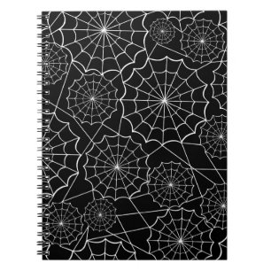 halloween spider web notebook