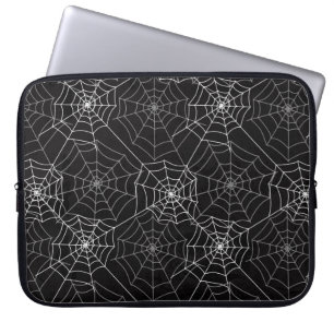 Halloween Spider Web Pattern   Laptop Sleeve