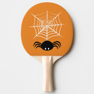 Halloween Spider Web Ping Pong Paddle