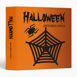 Halloween Spider & Web Scrapbook or Photo Album Binder
