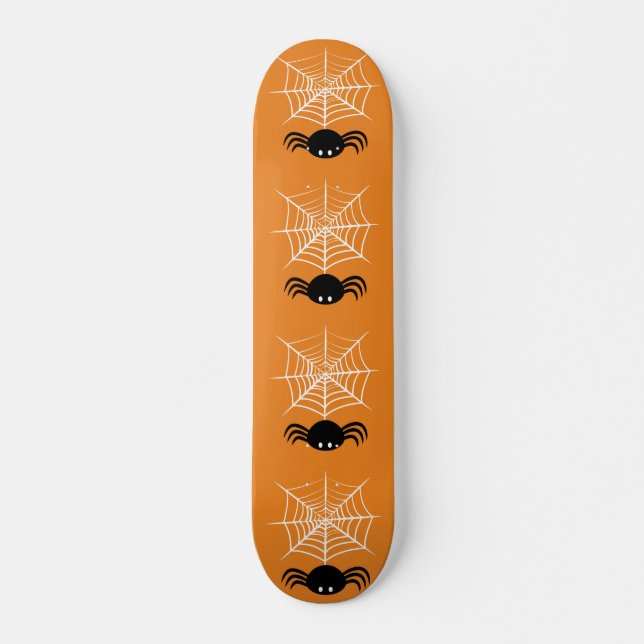 Halloween Spider Web  Skateboard (Front)