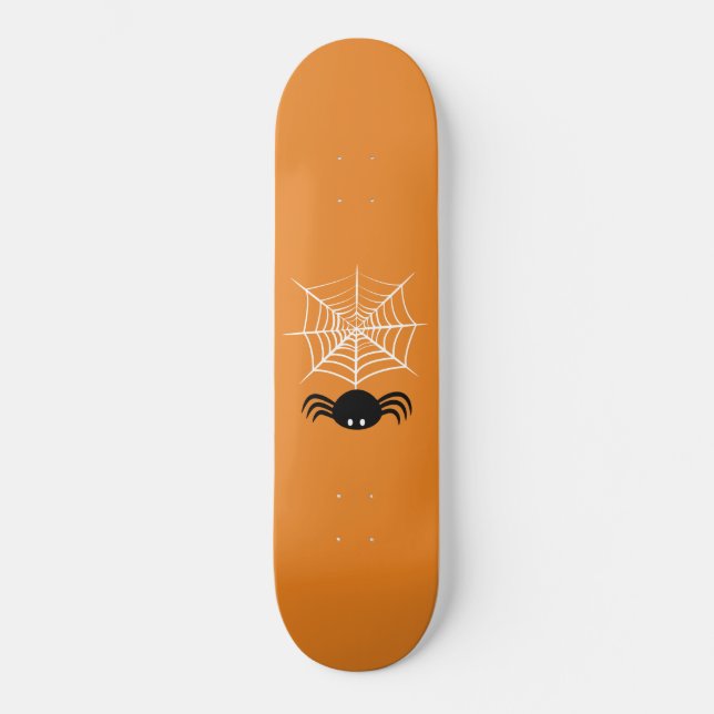 Halloween Spider Web  Skateboard (Front)