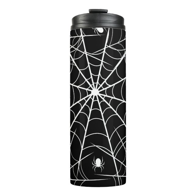 Halloween Spider Web Thermal Tumbler (Front)