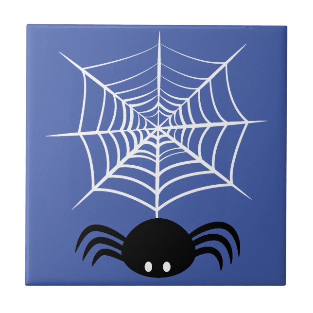 Halloween Spider Web  Tile (Front)
