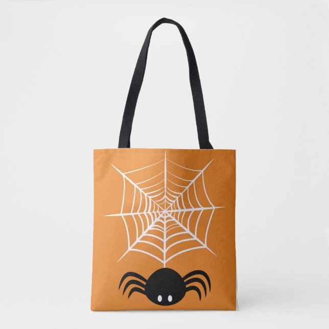Halloween Spider Web  Tote Bag (Front)