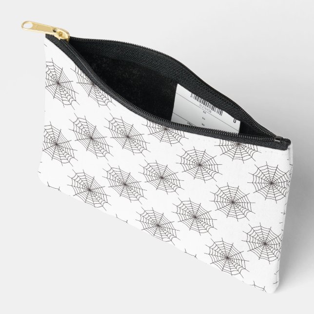 Halloween, Spider Web, Trick Or Treat, Boo Accessory Pouch (Open)