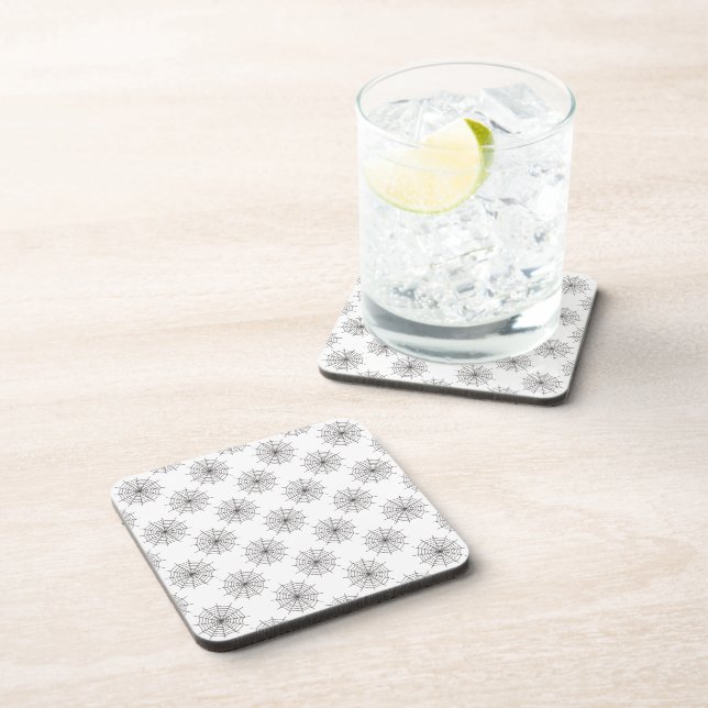Halloween, Spider Web, Trick Or Treat, Boo Coaster (Right Side)