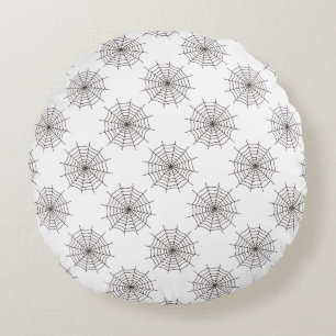Halloween, Spider Web, Trick Or Treat, Boo Round Pillow