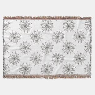 Halloween, Spider Web, Trick Or Treat, Boo Throw Blanket